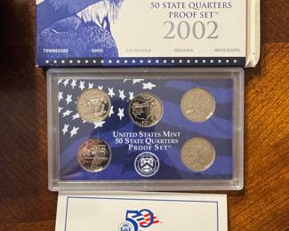 2002 United States Mint 50 State Quarters Proof Set
