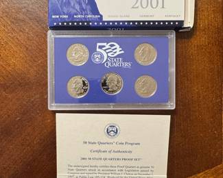 2001 United States Mint 50 State Quarters Proof Set