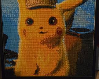 Detective Pikachu Diamond Painting with Hat