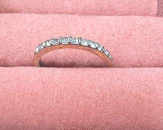Costume Jewelry Eternity Band with Clear Stones