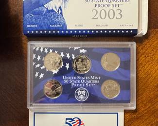 2003 United States Mint 50 State Quarters Proof Set