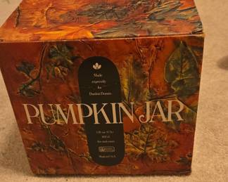 Vintage Dunkin' Donuts Anchor Hocking Pumpkin Jar