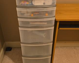 Sterilite 6-Drawer Rolling Storage Cart