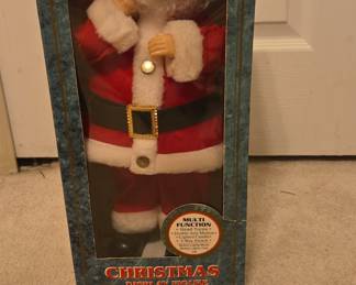 Vintage Telco Motion-ettes of Christmas Animated Santa Claus with Candle