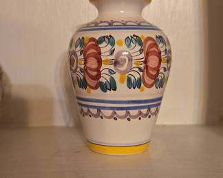 Hand-Painted Modra Slovakia Majolica Vase