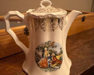 Vintage Porcelain Creamer Pitcher Courting Couple