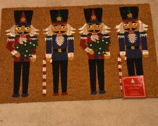 Seasons Greetings Nutcracker Coir Doormat