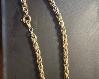 Gold-Tone Rope Chain Bracelet