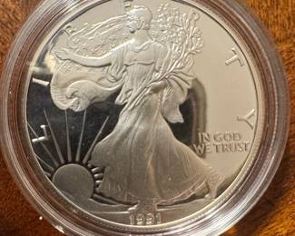 1991-S American Silver Eagle Proof Coin