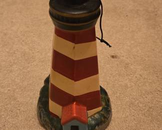 Vintage Lefton Ceramic Lighthouse Figurine