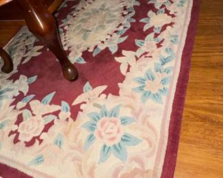 Serena Aubusson II Floral Wool Rug
