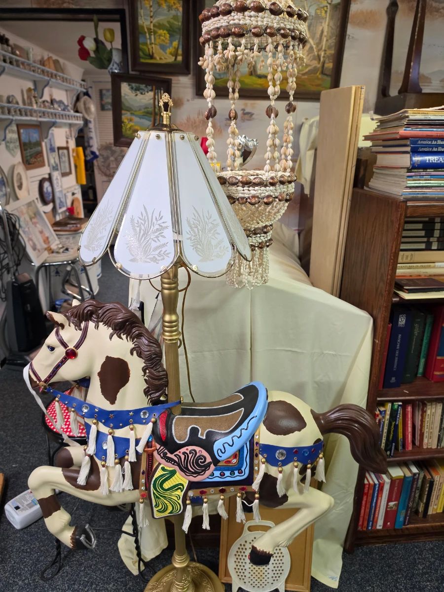 Located in Basement- Carouselhorse lamp