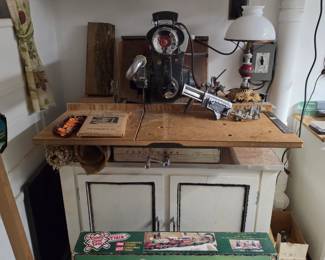 Basement workshop room