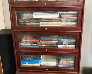 Classic 5-Tier Wood Barrister Bookcase (Lawyer's Bookcase)