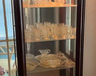 Modern Sleek Glass Curio Cabinet / Display Case