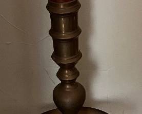 Rare 5-Foot Antique Church Altar Floor Candlestick (Paschal Stand)