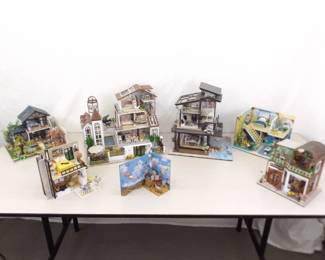 Lot of 7 Vintage Dioramas 