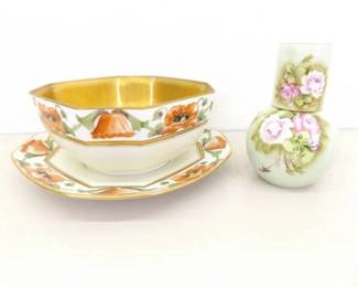 Vintage B&Co France and Hand Painted Lefton Porcelain