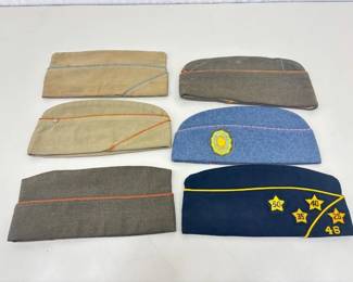 Lot of WWII etc Wool etc. Military Beanies