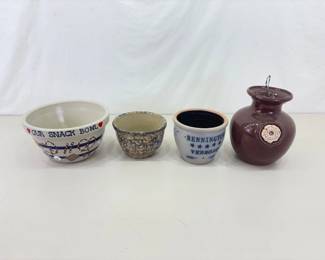 Lot of Roseville etc. Stoneware Pottery Pieces
