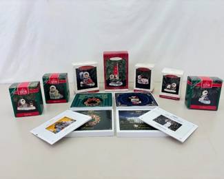 Lot of Vintage "Frosty Friends" Hallmark and White House Christmas Ornaments
