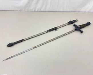 Vintage Personalized Knights of Columbus Sword