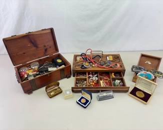 Large Lot of Mens Vintage Jewelry