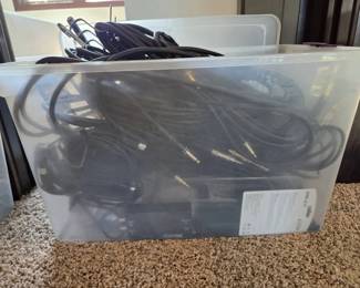 Mystery Bin 10 Large Lot of Professional Audio Cables, XLR, 14  Misc. Electronics Cords