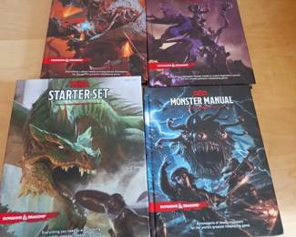 Dungeons  Dragons 5th Edition Core Rulebooks  Starter Set  4Piece Lot