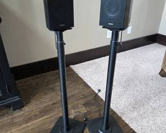 Pair of Samsung Surround Sound Speakers with Floor Stands