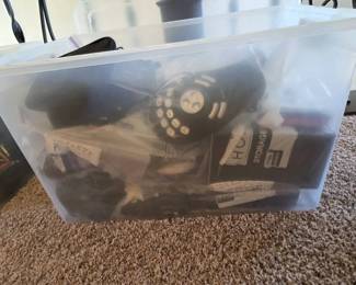 Mystery Bin 6 Large Electronics Accessories Lot  Headphones, Cables, Adapters, Chargers  Storage
