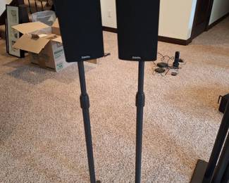 Definitive Technology Tall Satellite Speakers with Floor Stands  Pair