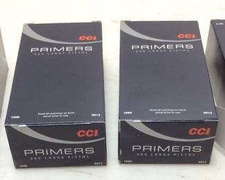 4000 COUNT CCI LARGE PISTOL PRIMERS, UNOPENED