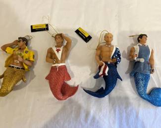 Lot 5 December Diamonds Merman Ornaments