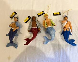 Lot 7 December Diamonds Mermen Ornaments