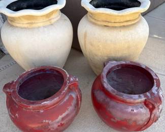 Four Big Pots For Your Patio