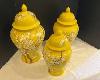 Yellow Ginger Jars