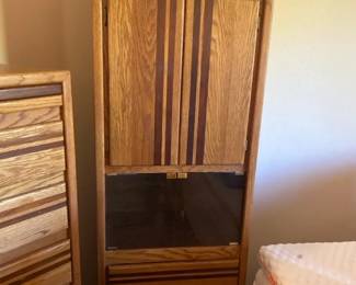 Stripe Accent Cabinet