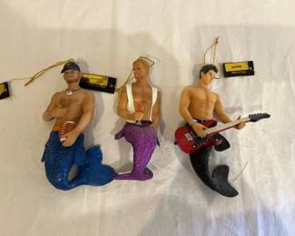Lot 19 December Diamonds Mermen Ornaments