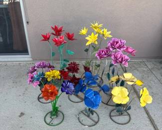 A Few More Metal Flowers