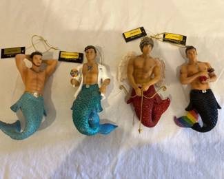 Lot 11 December Diamonds Mermen Ornaments