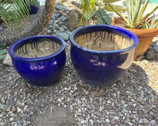 Big Blue Pots For Planting