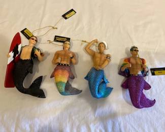 Lot 3 December Diamonds Mermen Ornaments