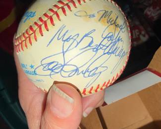 National league baseball with signature, game ball "to Michael"