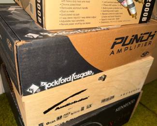 cool audio components in original boxes
