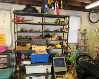 Garage goodies inc tools, bikes, ladders etc