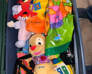 Fisher price puppy, Elmo etc