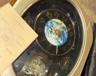 Rhythm Timecracker Peaceful Cosmos musical wall clock
