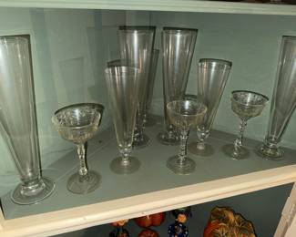 barware inc pilsner and champagne glasses