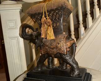Other elephant lamp (there's a pair)
